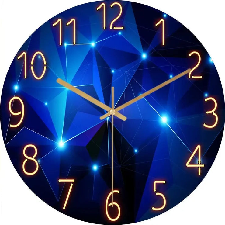 Glass Wall Clock Modern Design