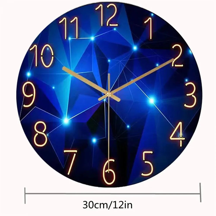 Glass Wall Clock Modern Design