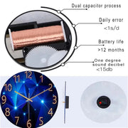 Glass Wall Clock Modern Design