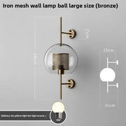 Nordic Designer Glass Wall Lamp