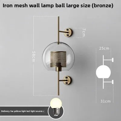 Nordic Designer Glass Wall Lamp