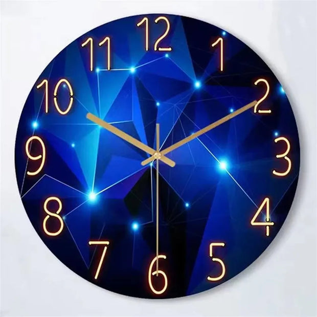 Glass Wall Clock Modern Design