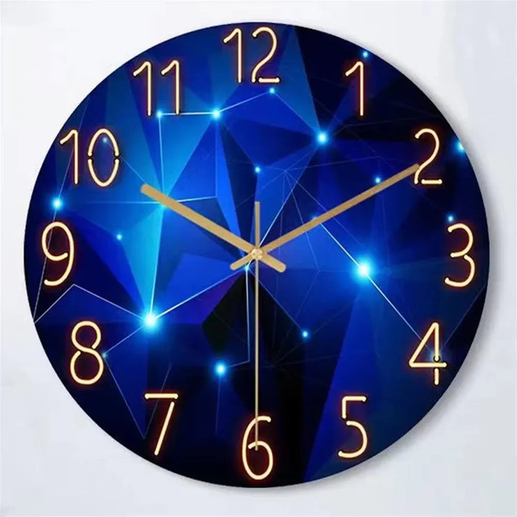 Glass Wall Clock Modern Design