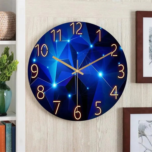Glass Wall Clock Modern Design