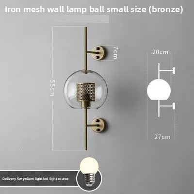 Nordic Designer Glass Wall Lamp